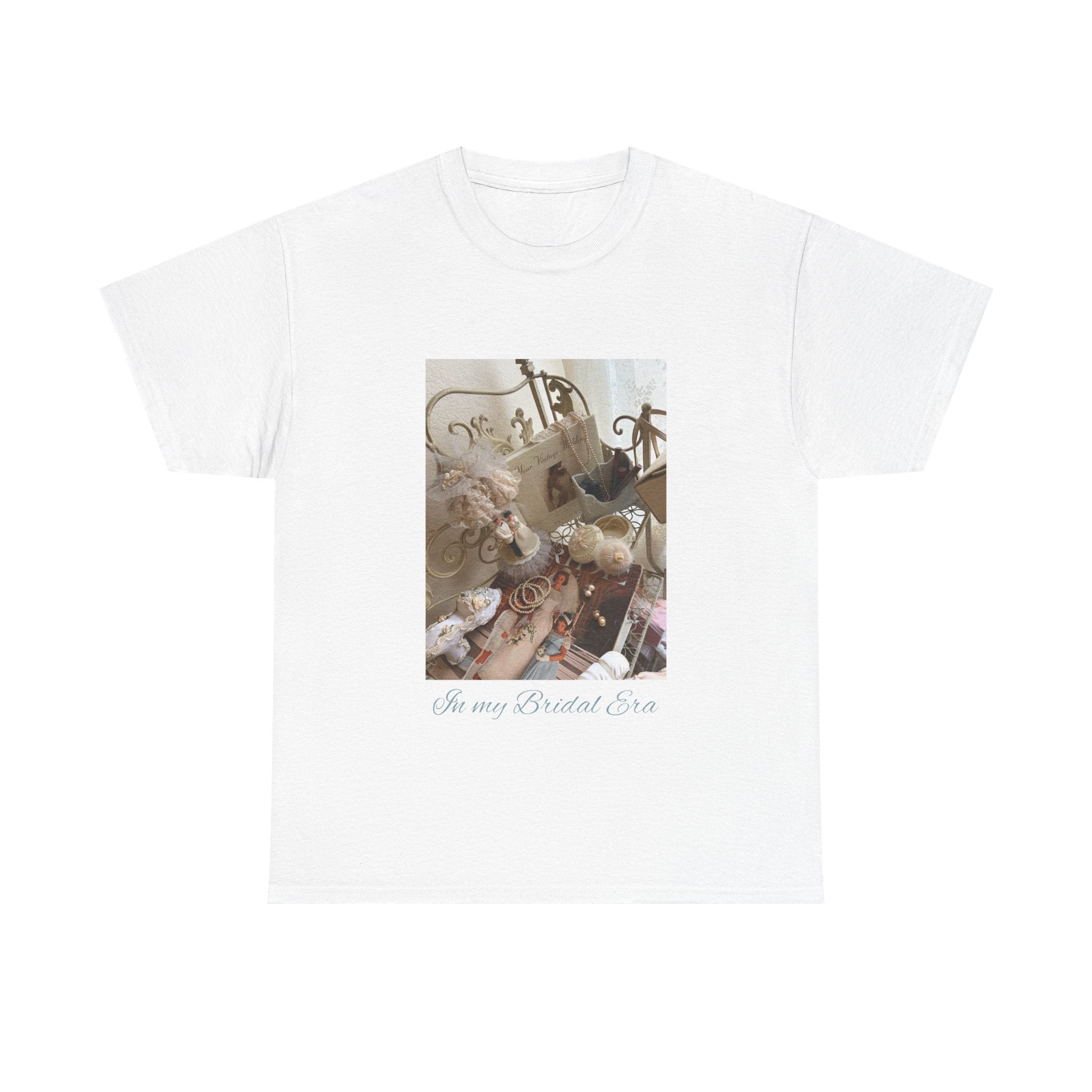 Antique Bridal Era Tee | Floral Arrangement, Antique Decor