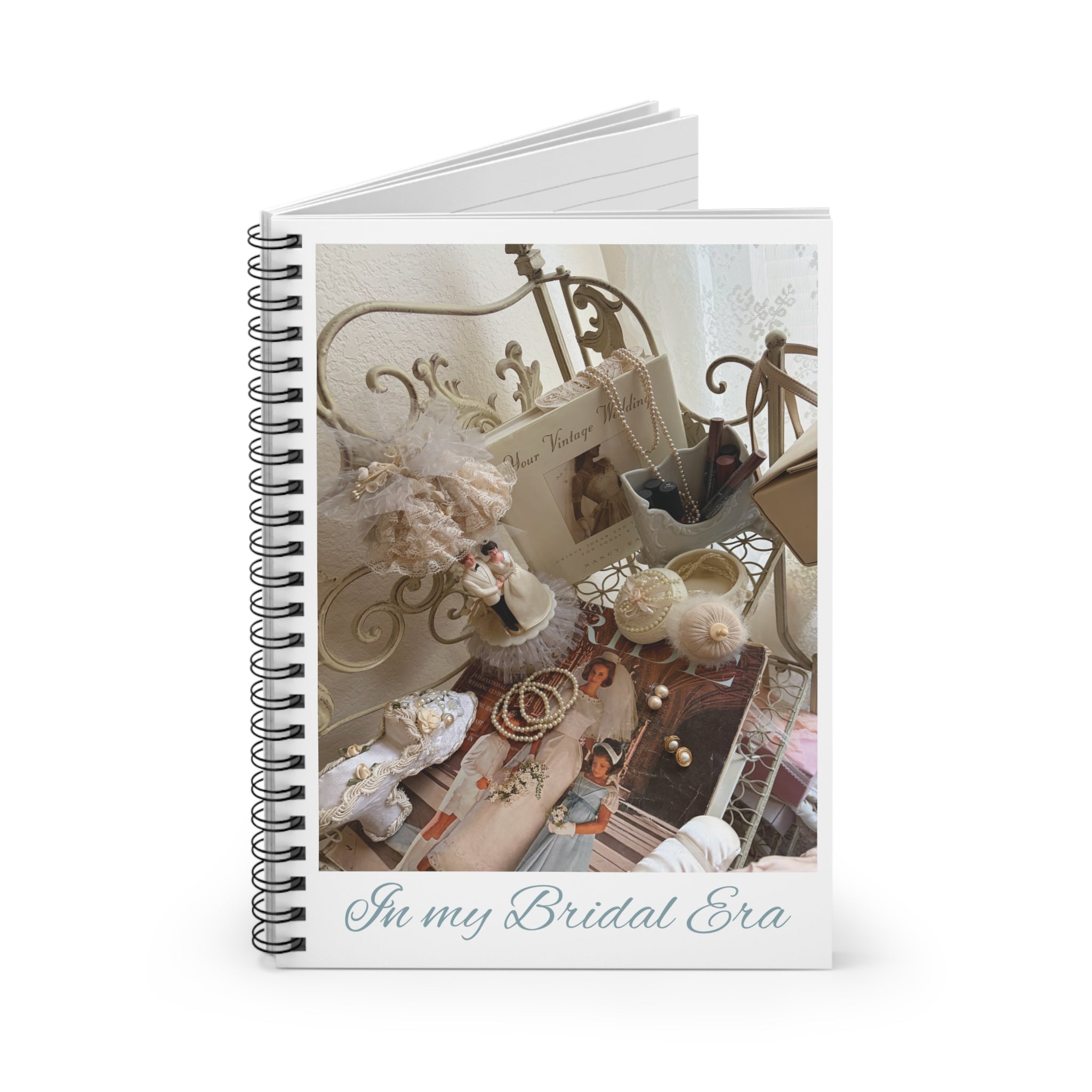 In My Bridal Era Spiral Notebook | Vintage Wedding Keepsake