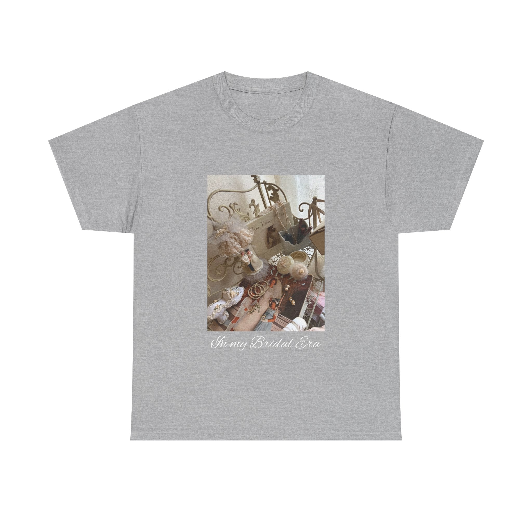 Antique Bridal Era Tee | Floral Arrangement, Antique Decor