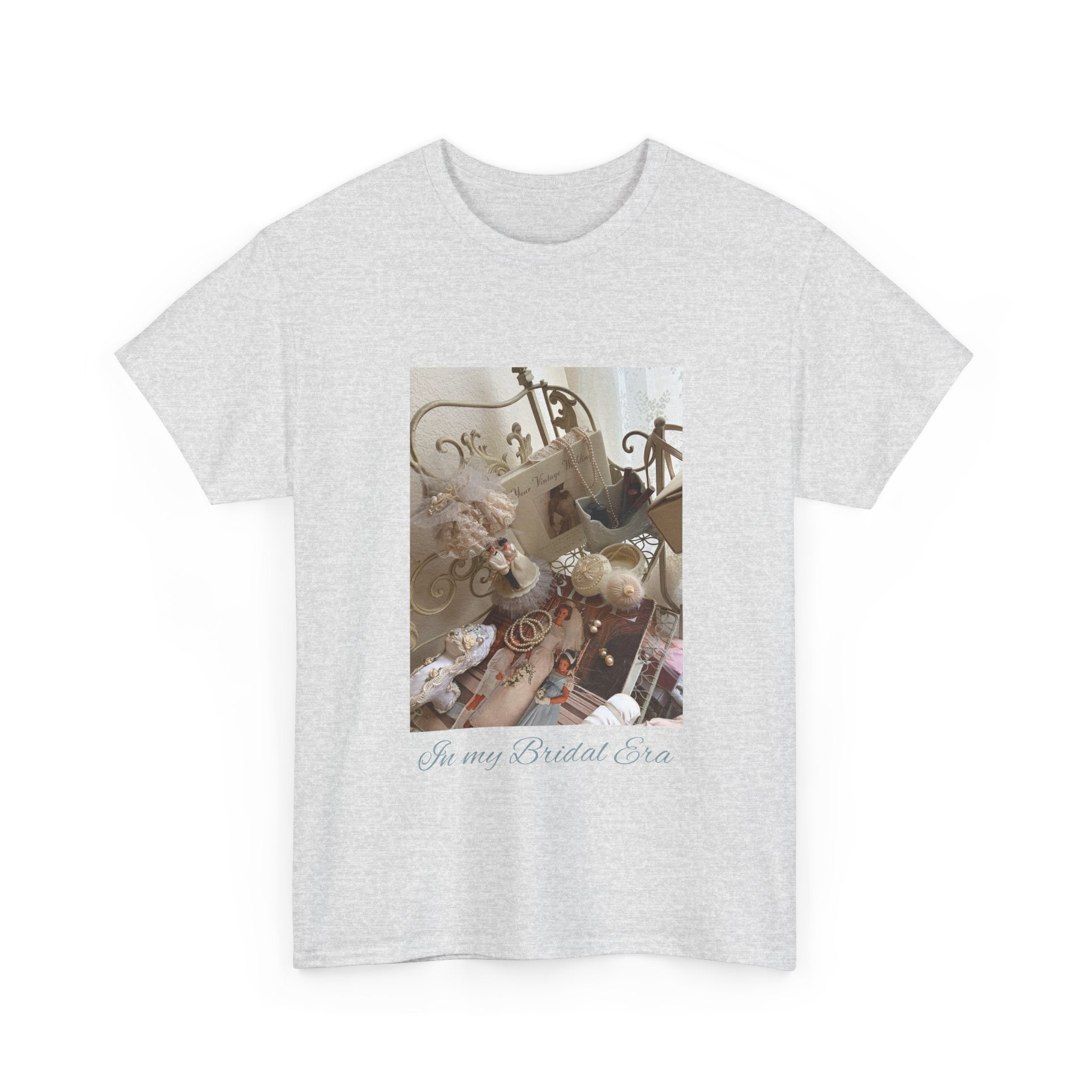 Antique Bridal Era Tee | Floral Arrangement, Antique Decor